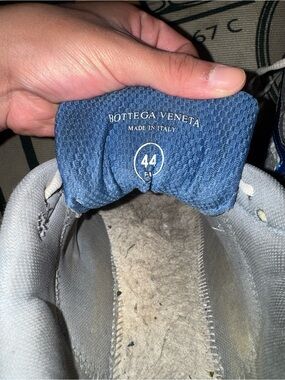 Bottega Veneta Blue Knit Sneaker Tongue